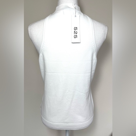 NWT 525 America Classic White Mock Neck Tank Top Women Medium - Picture 2 of 7
